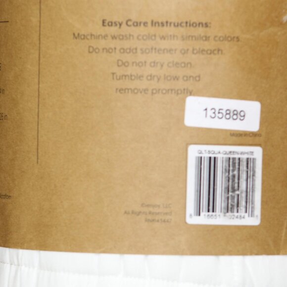 NWT Ienjoy Home Premium Ultra Soft 3-Piece Quilted Coverlet Set White Queen - Picture 8 of 8